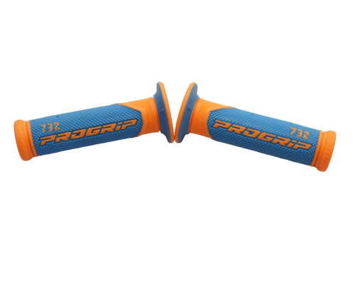 Progrip pg732 road (22+25мм, довжина 125мм) fluoресцентний помаранчевий/світло-блакитний (двокомпонентний) (732-364) (732-364)