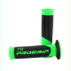 Ручка progrip pg732 road (22+25мм, довжина 125мм) fluoресцентна зелена/чорна (двокомпонентна) (732-295) (pg732/10)