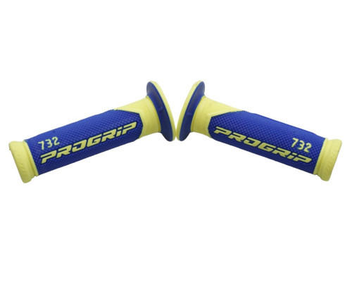 Progrip pg732 road (22+25мм, довжина 125мм) fluo жовтий/синій (двокомпонентний) (732-252) (732-252)