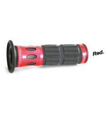 Progrip pg744 ручка для скутера алюмінієва (22+25мм, довжина 115мм) червона (однокомпонентна) (744-107)