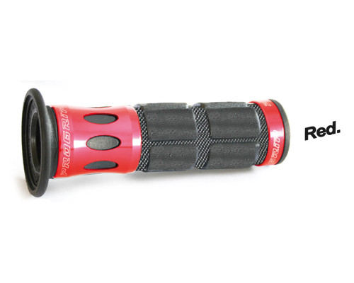 Progrip pg744 ручка для скутера алюмінієва (22+25мм, довжина 115мм) червона (однокомпонентна) (744-107)