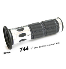 Progrip pg744 ручки для скутера алюмінієві (22+25мм, довжина 115мм) сріблясті (одна штука) (744-120) роз
