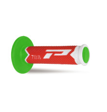 Progrip pg788 позашляхові ручки (22+25мм, довжина 115мм) білі/червоні/зелені (трикомпонентні) (788-290)