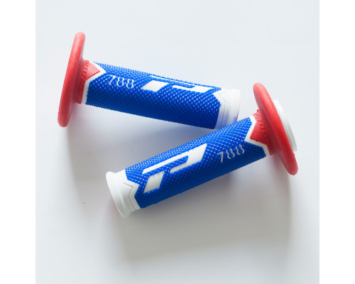 Кайданки progrip pg788 позашляхові (22+25мм, довжина 115мм) білі/сині/червоні (трикомпонентні) (788-227) (pg788/20) (pg788/20)