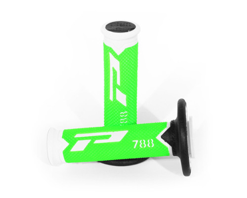 Progrip pg788 позашляхові рукоятки (22+25мм, довжина 115мм) колір білий/флоо-зелений/чорний (трикомпонентні) (788-301) (pg788/15) (pg788/15)