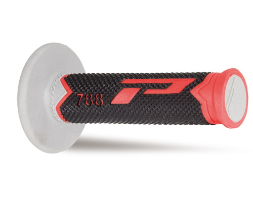 Позашляхові ручки progrip pg788 (22+25мм, довжина 115мм), колір червоний/чорний/сірий (трикомпонентні) (788-220)