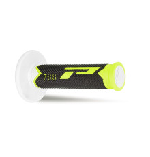 Progrip pg788 позашляхові рукоятки (22+25мм, довжина 115мм) fluo жовтий/чорний/білий (трикомпонентні) (788-255) (pg788/25) (pg788/25)