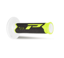 Progrip pg788 позашляхові рукоятки (22+25мм, довжина 115мм) fluo жовтий/чорний/білий (трикомпонентні) (788-255) (pg788/25) (pg788/25)