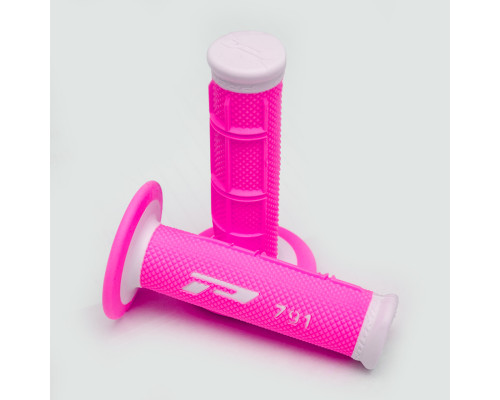 Progrip pg791 off road (22+25мм, довжина 115мм) колір білий/fluo фуксія (двокомпонентний) (791-243) (pg791wh/fx)