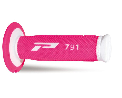 Progrip pg791 off road (22+25мм, довжина 115мм) колір білий/fluo фуксія (двокомпонентний) (791-243) (pg791wh/fx)