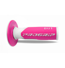 Progrip pg801 позашляхові ручки (22+25мм, довжина 115мм), колір білий/фуксія flow (двокомпонентні) (801-243) (pg801wh/fx) (pg801wh/fx)