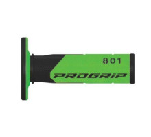 Progrip pg801 позашляхові ручки (22+25мм, довжина 115мм), колір чорний/зелений (двокомпонентні) (801-138) (pg801bk/gr)