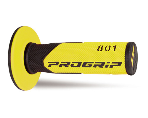 Progrip pg801 позашляхові ручки (22+25мм, довжина 115мм) чорні/жовті (двокомпонентні) (801-142) (pg801/2) (pg801/2)