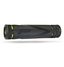 Ручки для квадроциклів progrip pg838 (22+22мм, довжина 125мм) чорні/жовті (двокомпонентні) (838-sa-202;838-202 sa)