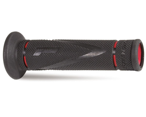 Манжети progrip pg838 дорожні (22+25мм, довжина 122мм), колір чорний/червоний (двокомпонентні) (838-149) (pg838/4)