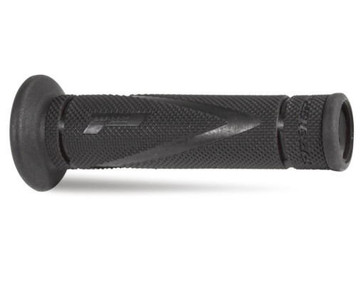 Ручка progrip pg838 road (22+25мм, довжина 122мм) колір чорний/титан (двокомпонентна)