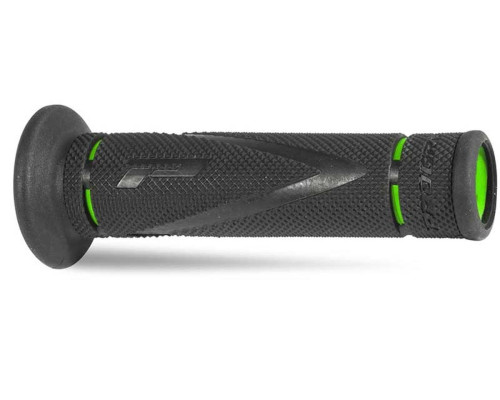 Манжети progrip pg838 дорожні (22+25мм, довжина 122мм), колір чорний/зелений (двокомпонентні) (838-198) (pg838/6)