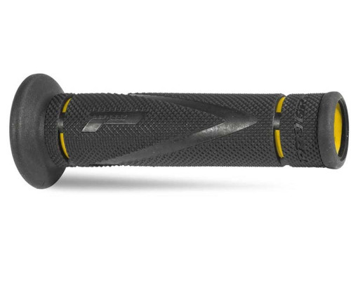 Манжети progrip pg838 дорожні (22+25мм, довжина 122мм) чорні/жовті (двокомпонентні) (838-202) (pg838/3)