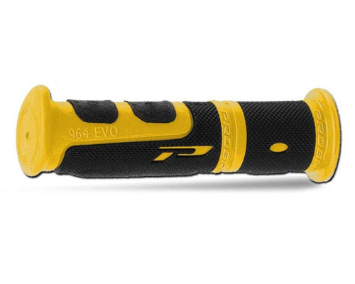 Ручка progrip pg964 atv/jet ski/mtb (22+22мм, довжина 120мм) жовта/чорна (964-202) (pg964/1) (pg964/1)