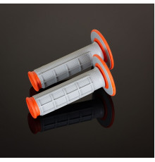 Renthal mx dual compound 1/2 вафельний, двокомпонентний, сіро-помаранчевий колір