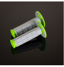 Renthal mx double compound diamont green waff, сірий/зелений колір
