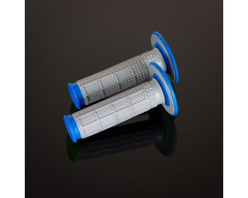 Renthal mx double compound tapered blue h/waff, сіро-блакитний, колір сірий/блакитний