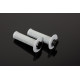 Renthal mx original lock-on м'який (конічний) колір світло-сірий