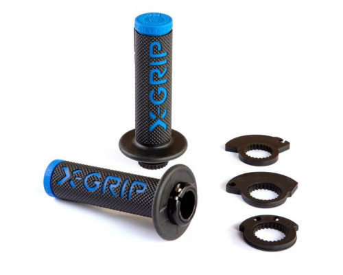 X-grip braaaap ручки lock-on-grip (з адаптерами rolgaz) синій колір синій колір синій