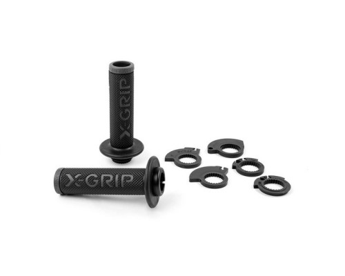 X-grip braaaap ручки lock-on-grip (з адаптерами rolgaze) сірий відкритий кінець (з отвором) колір сірий
