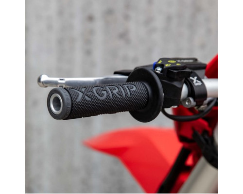 X-grip braaaap ручки lock-on-grip (з адаптерами rolgaze) сірий відкритий кінець (з отвором) колір сірий