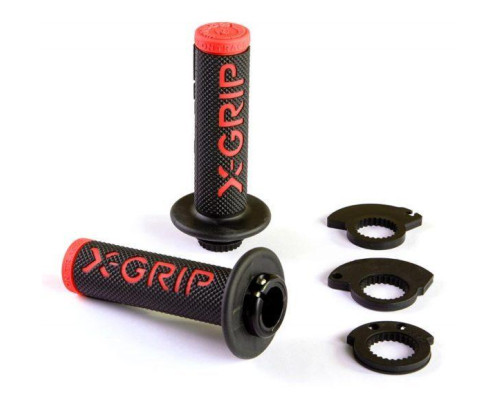 X-grip braaaap ручки lock-on-grip (з адаптерами rolgaz) червоний колір червоний
