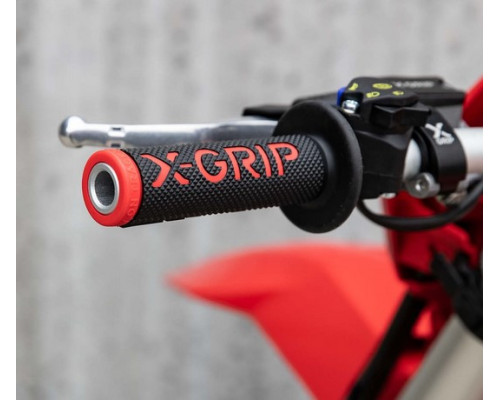 X-grip braaaap ручки lock-on-grip (з адаптерами rolgaze) червоний відкритий кінець (з отвором) червоний