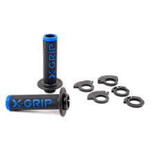 X-grip promotion braaaap ручки lock-on-grip (з адаптерами rolgaz) синій відкритий кінець (з отвором) колір синій