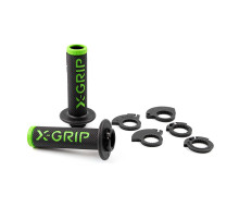 X-grip promotion braaaap ручки lock-on-grip (з адаптерами rolgaz) зелений відкритий кінець (з отвором) зелений колір