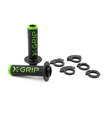X-grip promotion braaaap ручки lock-on-grip (з адаптерами rolgaz) зелений відкритий кінець (з отвором) зелений колір