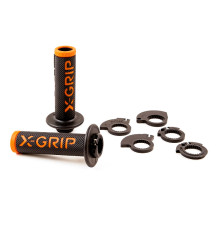 X-grip promotion braaaap ручки lock-on-grip (з адаптерами rolgaz) помаранчевий відкритий кінець (з отвором) колір помаранчевий