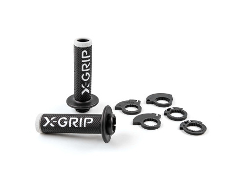 X-grip promotion braaaap ручки lock-on-grip (з адаптерами rolgaz) білий відкритий кінець (з отвором) білий колір