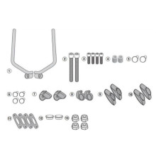 Kappa віконне кріплення 7407ak та 7407ask ducati scrambler 400 (16-19), scrambler icon 800 (15-19)