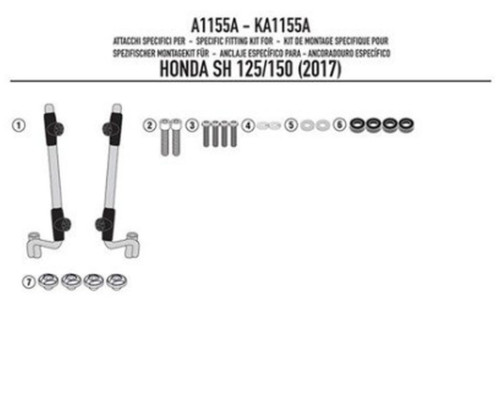 Kappa вікно 111 Racing7ak HONDA sh 125i-150i (17-19) HONDA sh 125i-150i (17-19)