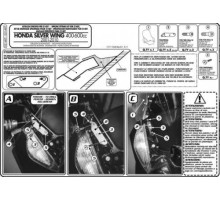 Кріплення лобового скла kappa 214dt HONDA silverwing 400-600ccm (01-10)