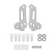 Кріплення лобового скла kappa 3122sk HONDA cb 500 hornet '24-, 25 x 31 см тоноване
