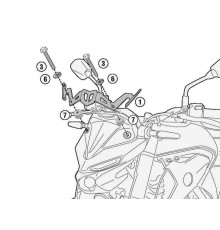 Кріплення лобового скла kappa 4128sk YAMAHA mt-03 321 (20)