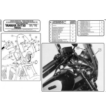 Кріплення лобового скла kappa YAMAHA xv 535 '89-'00