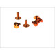 V parts (vicma) комплект болтів обтічника m6x15 (6шт) колір помаранчевий (ta615no)