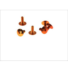V parts (vicma) комплект болтів обтічника m6x15 (6шт) колір помаранчевий (ta615no)