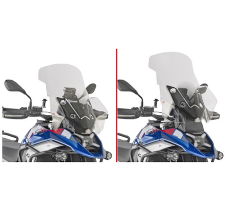 Вікно kappa bmw r 1300 gs '24, (65 x 54 cm) прозоро (для моделей без радара)