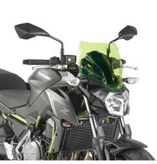 Скло вітрове kappa kawasaki z 650 (17-20) 28 х 33 см лайм з підсвіченням кранів з крепленнями