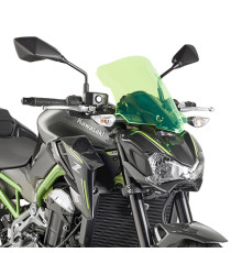 Скло вітрове kappa kawasaki z 900 (17-18) 37 х 32 см лайм з підсвіченням кранів з крепленнями