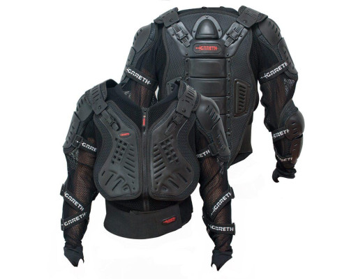 Gareth scorpion buzer mesh chest guard знімна плечова броня розмір xxl / 2xl