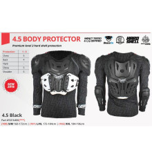 Leatt body protector 4.5 чорний колір чорний розмір s/m (160-172 см)
